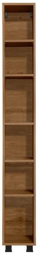 WELLTIME Hochschrank Trento Badregal Braun Wotaneiche 180 cm Bild 2