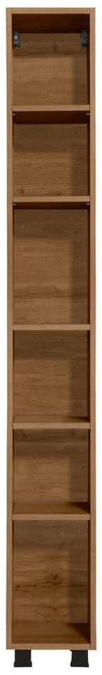 WELLTIME Hochschrank Trento Badregal Braun Wotaneiche 180 cm - Bild 2