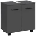WELLTIME Waschbeckenunterschrank Trento Grau Matt 2-Türer Bild 2