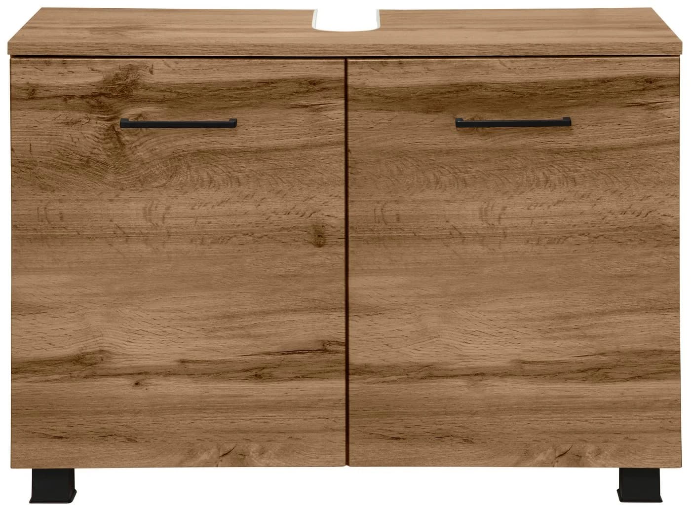 WELLTIME Waschbeckenunterschrank Trento Braun 80 cm