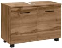 WELLTIME Waschbeckenunterschrank Trento Braun 80 cm Bild 2