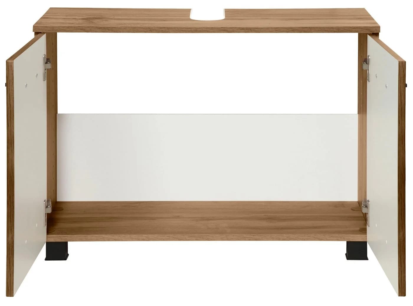 WELLTIME Waschbeckenunterschrank Trento Braun 80 cm - Bild 4