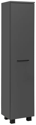 Welltime Midischrank Trento Grau Matt 1 Tür Bild 4