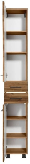 WELLTIME Hochschrank Trento Braun 30cm Breite Viel Stauraum Bild 4