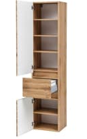 welltime Seitenschrank Livorno Braun Holzwerkstoff Stehend/Hängend Bild 3