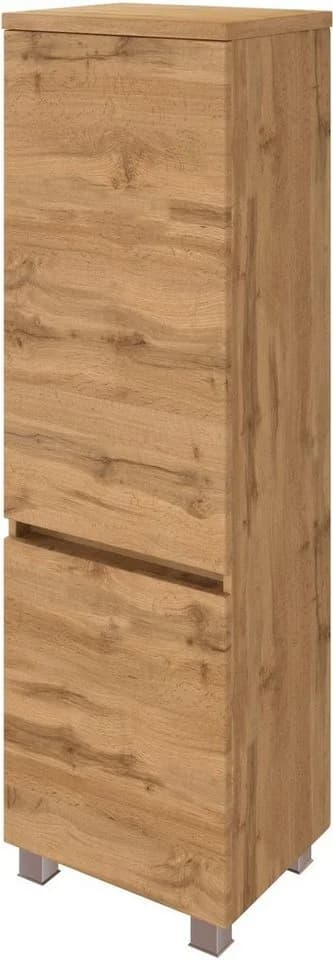 welltime Midischrank Livorno Wotan-Eiche/Braun Flexibel Montierbar - Bild 2