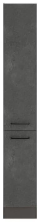 Apothekerschrank KOCHSTATION "KS-Tulsa" Grau Metallgriffe Bild 1