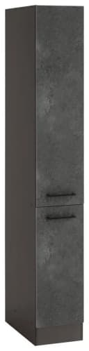 Apothekerschrank KOCHSTATION "KS-Tulsa" Grau Metallgriffe Bild 2