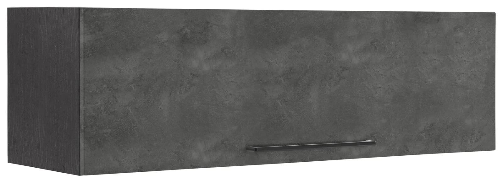 Klapphängeschrank KS-Tulsa Grau Betonfarben Dunkel mit Metallgriff