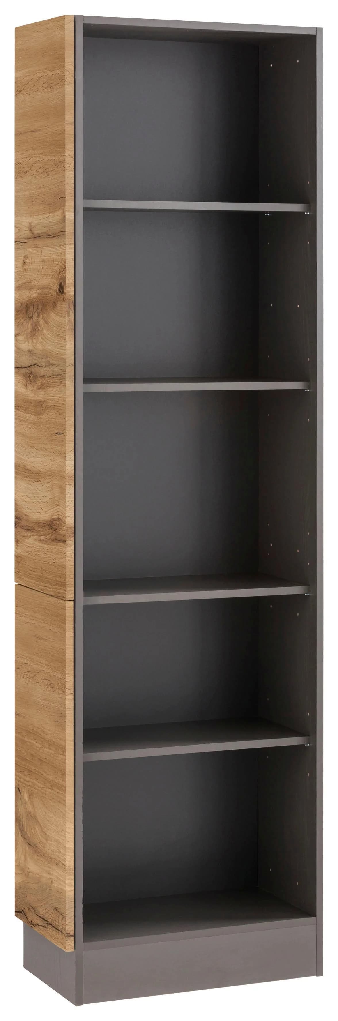 Kochstation Anbauregal KS-Tulsa Braun Holzwerkstoff