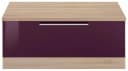 Sitzbank KS-Samos von Kochstation Aubergine Hochglanz Eiche Sonoma Bild 1