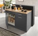 Kochstation KS-Kehl Unterschrank Grau 120cm Bild 1