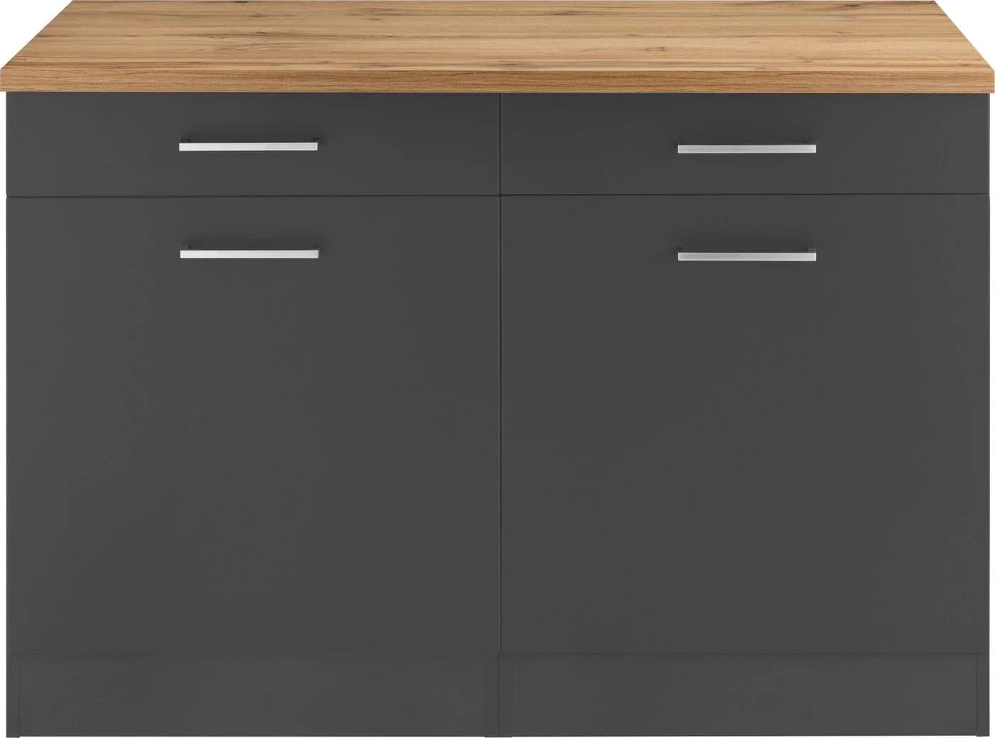 Kochstation KS-Kehl Unterschrank Grau 120cm - Bild 2