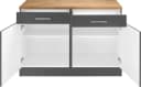 Kochstation KS-Kehl Unterschrank Grau 120cm Bild 4