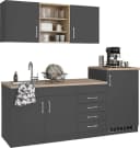 Küche KOCHSTATION KS-Mali Grau Anthrazit Eiche Sonoma 210cm Bild 1