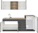 Küche KOCHSTATION KS-Mali Grau Anthrazit Eiche Sonoma 210cm Bild 3