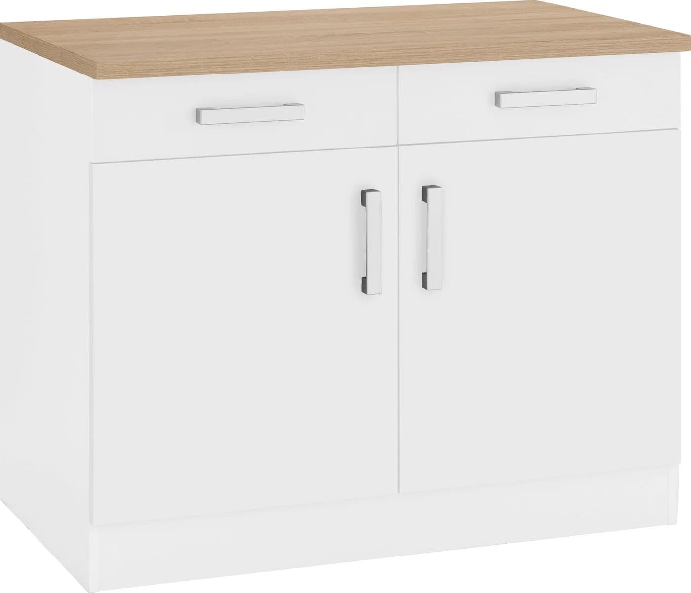 Kochstation KS-Gera Unterschrank Weiß 100cm - Bild 2