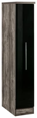 Kochstation Apothekerschrank KS-Samos Schwarz Hochglanz Bild 5