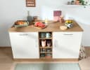 Kochstation KS-Colmar Unterschrank Weiß 150cm 2 Schubkästen 2 Türen Bild 1