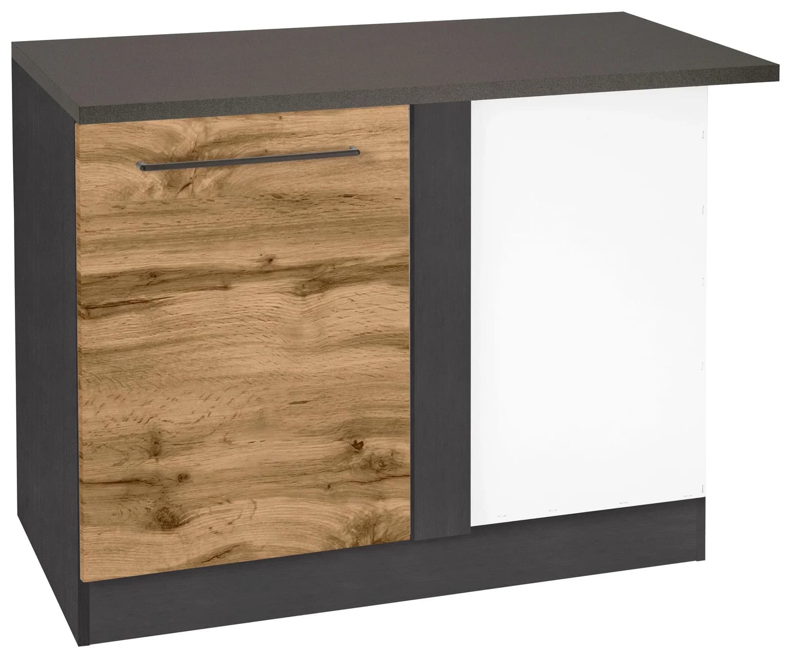 Eckunterschrank KOCHSTATION KS-Tulsa Braun MDF Front