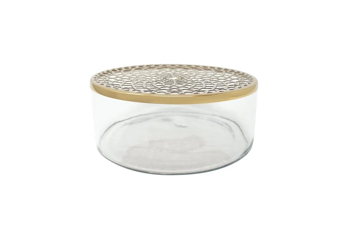 LaLe Living Dekovase Buket Gold mit Deckel