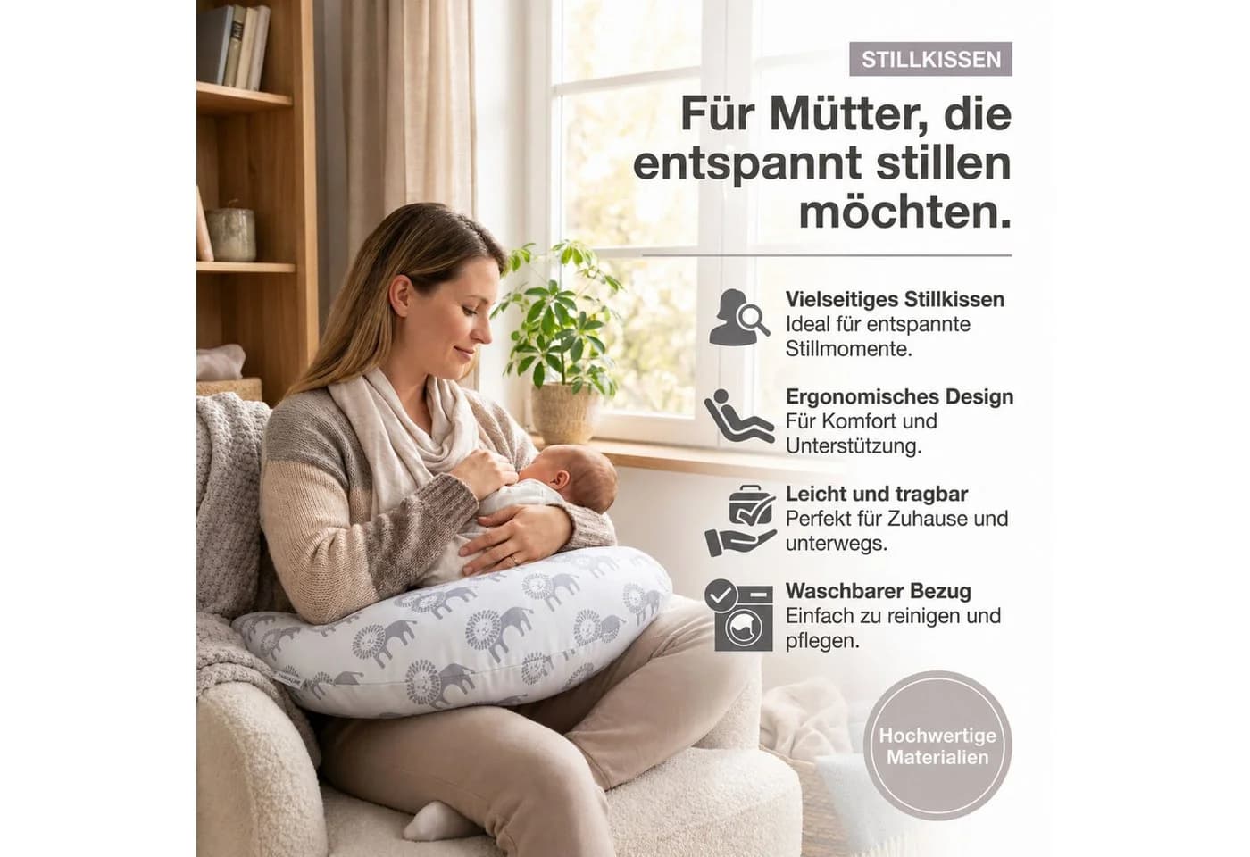 Kinderhaus Blaubaer Stillkissen Yinnie mit Theraline-Perlen - Bild 3