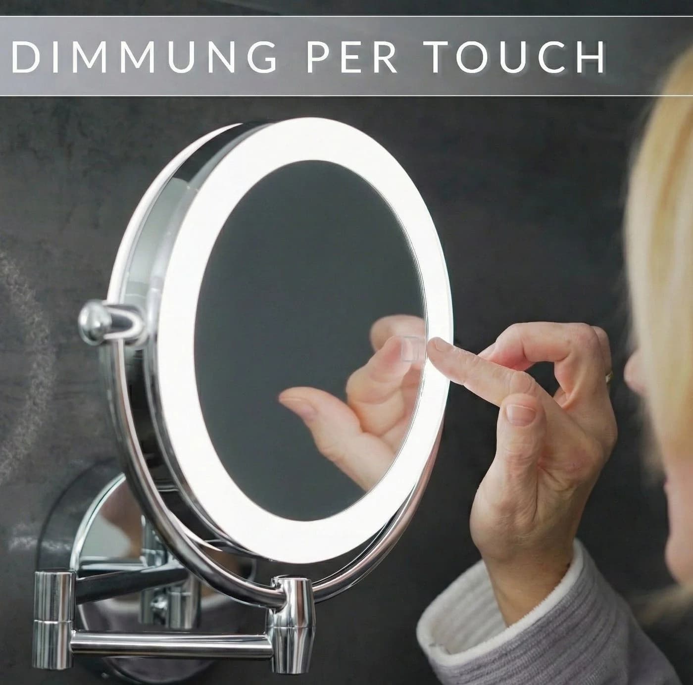 Libaro Kosmetikspiegel MODENA LED mit 3-fach & 7-fach Vergrößerung - Bild 5