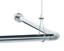 Libaro Universal Duschstange L- & U-Form Silber Aluminium Bild 2