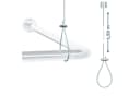 Libaro Universal Duschstange L- & U-Form Silber Aluminium Bild 3