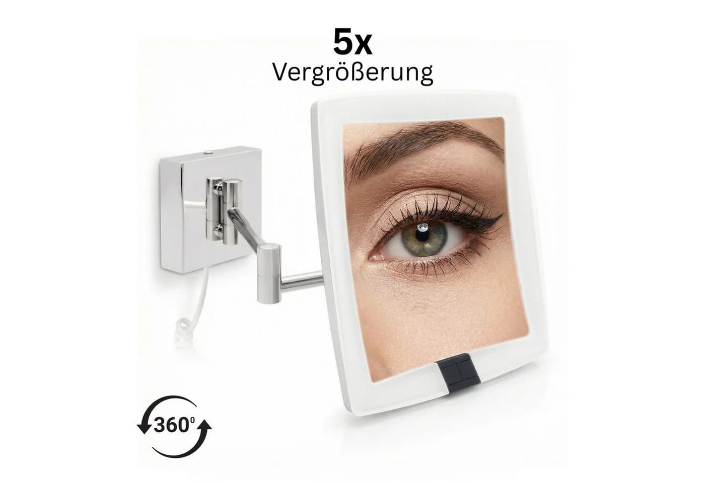 Libaro Kosmetikspiegel LED 5-fach Vergrößerung VERONA - Bild 4