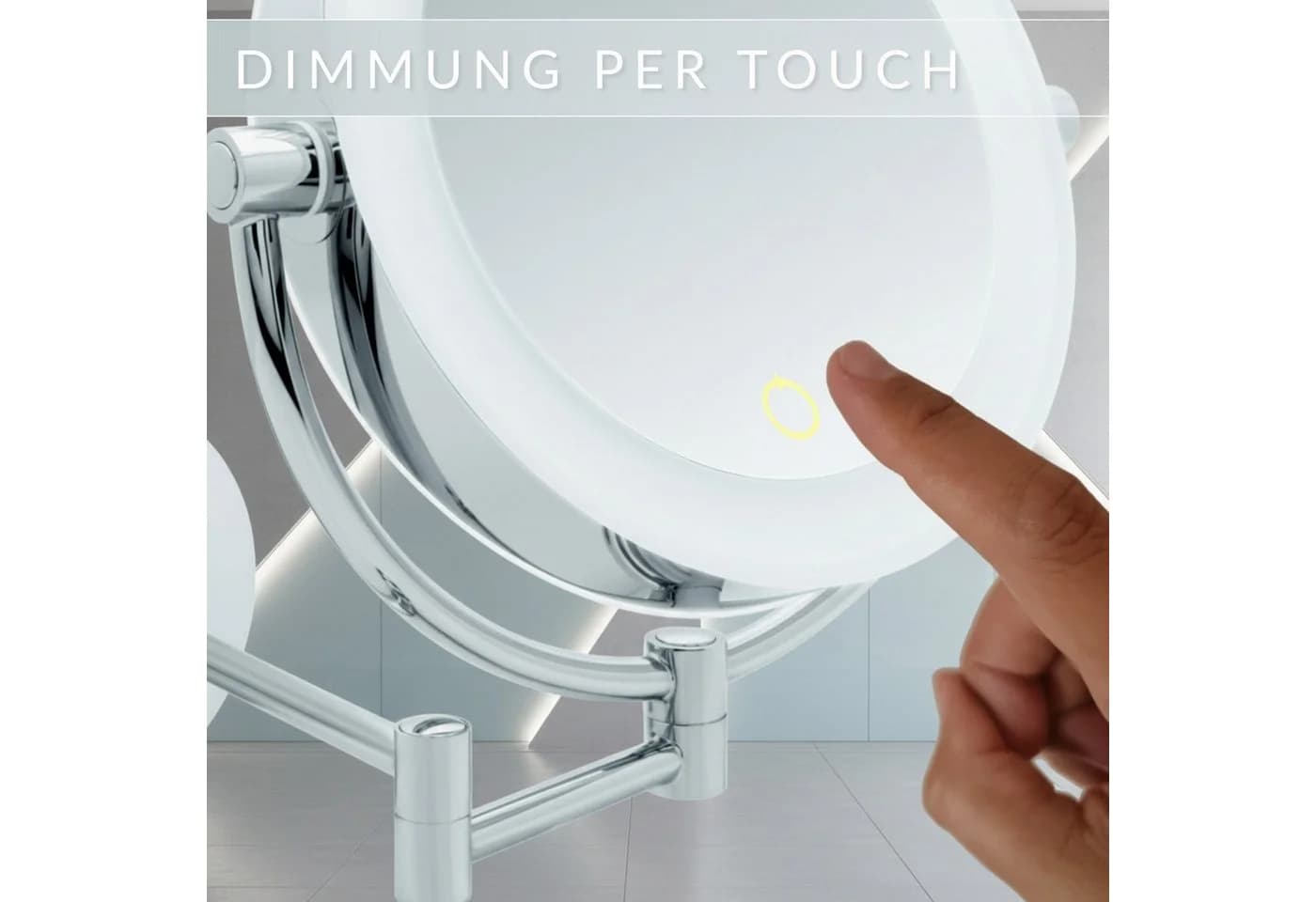Libaro Kosmetikspiegel TOKIO LED mit 5/10-fach Vergrößerung - Bild 5