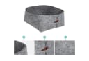 Libaro Badorganizer Aufbewahrungsbox stapelbar Ordnungsboxen Aufbewahrungskorb Stoff grau (3er-Set) Bild 5