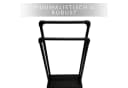 Libaro Handtuchständer Palermo Schwarz Matt 2 Arme Bild 5
