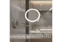 Libaro Kosmetikspiegel mit Beleuchtung MODENA LED 5-fach 10-fach Vergrößerung Wandmontage Bild 3