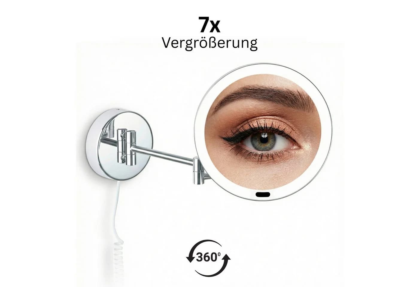 Libaro Kosmetikspiegel mit Sensor und Dimmer LED 7-fach Vergrößerung VITTORA - Bild 5