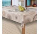 Laro Tischdecke Wachstuch Mandala Beige Braun Rechteckig Bild 1
