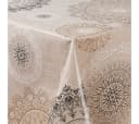 Laro Tischdecke Wachstuch Mandala Beige Braun Rechteckig Bild 4