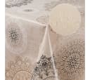 Laro Tischdecke Wachstuch Mandala Beige Braun Rechteckig Bild 5