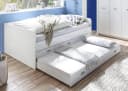 BEGABINO Funktionsbett Alaska Weiß mit 2 Liegeflächen und Schubkästen Bild 5
