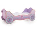 Begabino Kinderbett Prinzessin Kutsche Lila Glanz 90x200 cm Bild 3