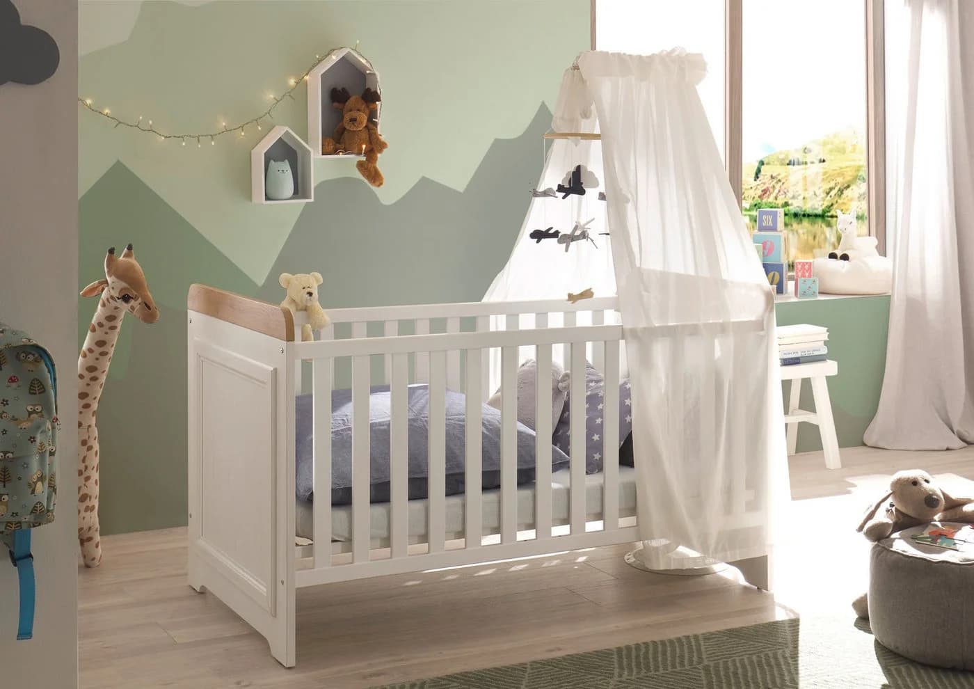 Begabino Babybett Jasmin Landhausstil 70x140 cm - Bild 2