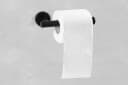 Ambrosya Toilettenpapierhalter Schwarz Edelstahl Klopapierhalter WC Bild 5