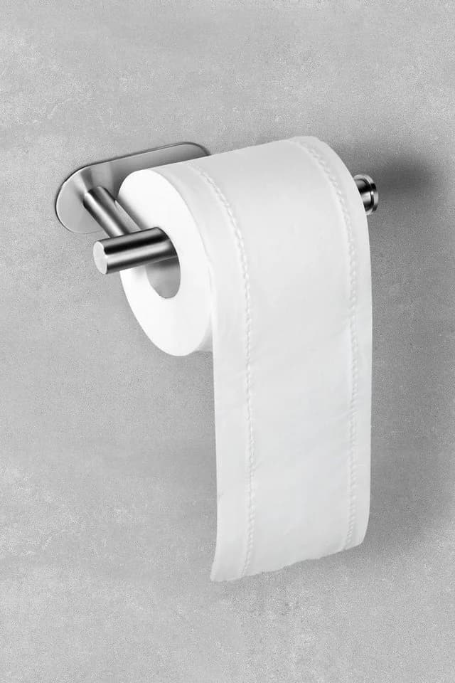 Ambrosya Toilettenpapierhalter Selbstklebend Edelstahl Silber - Bild 4