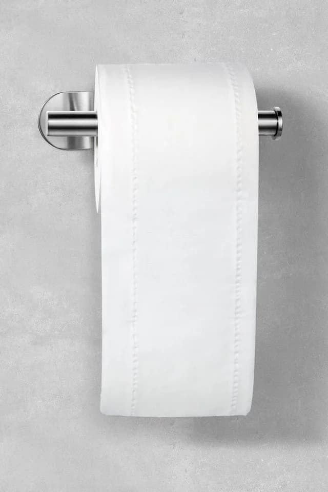 Ambrosya Toilettenpapierhalter Selbstklebend Edelstahl Silber - Bild 5
