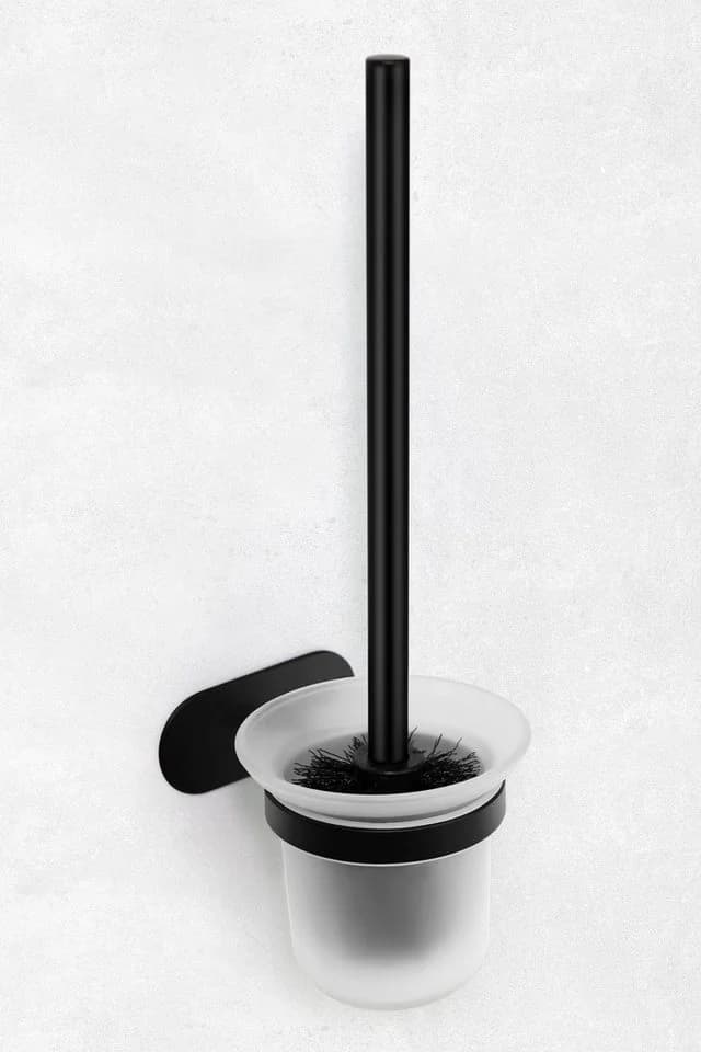 Ambrosya Toilettenbürstenhalter Schwarz Edelstahl