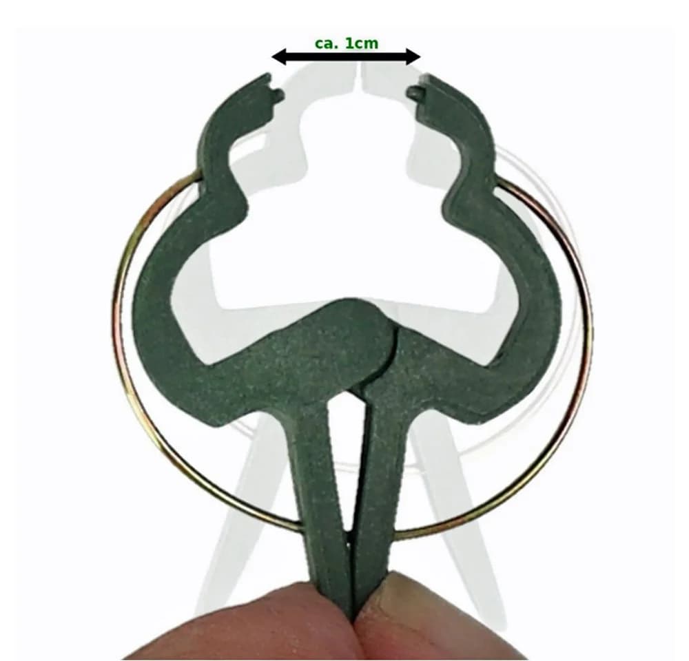 mumbi Gartenpflege-Set 20x Pflanzenclips Klein Rankhilfe