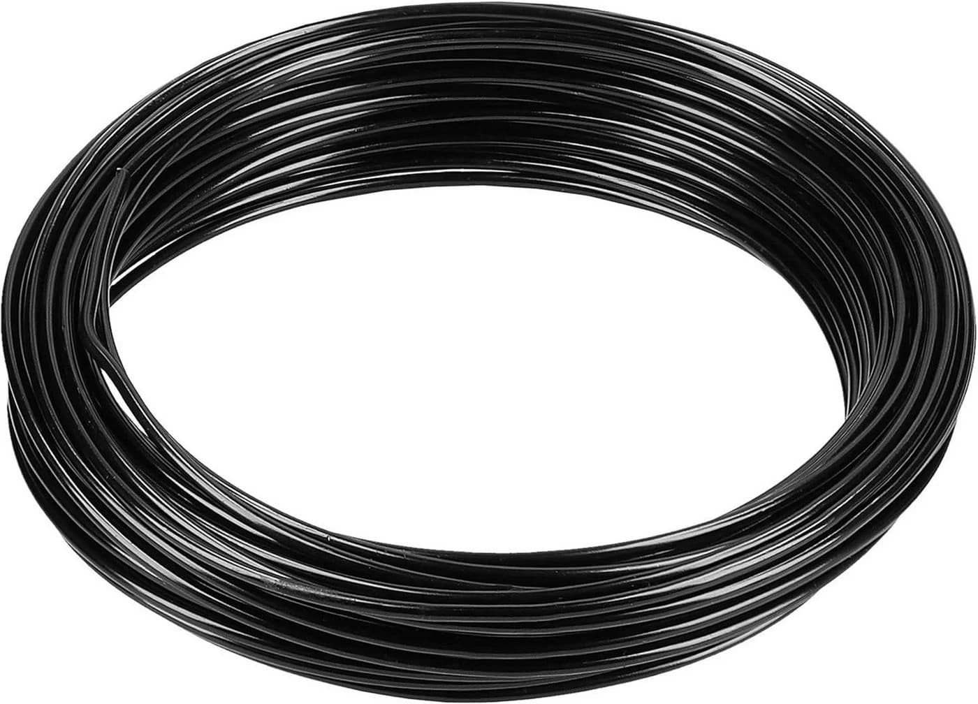 mumbi Basteldraht Aluminium Schwarz 10m, 2mm stark - Schmuck- & Dekodraht - Bild 2