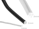 mumbi Basteldraht Aluminium Schwarz 10m, 2mm stark - Schmuck- & Dekodraht Bild 4