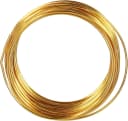 mumbi Basteldraht Aluminium Gold 10m, 2mm stark – Schmuck- & Dekodraht DIY Bild 1