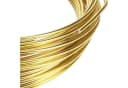 mumbi Basteldraht Aluminium Gold 10m, 2mm stark – Schmuck- & Dekodraht DIY Bild 3